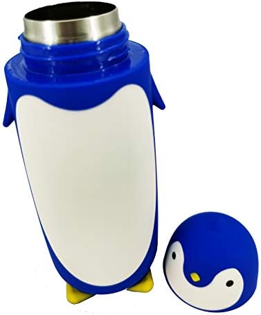 SZWGMY Penguin Бутилка за Вода от Неръждаема Стомана, Чай, Кафе, Пътна Чаша, Изолация за топла и студена, вакуумна колба, чаша (черен)