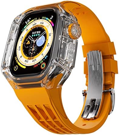 ВЪТРЕ 49 мм за Apple Watch Каишка Ултра 49 мм Прозрачен Комплект модификация на iWatch 49 на министерство на отбраната Kit Калъф