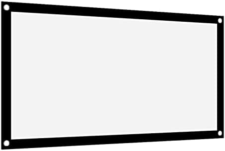 Бял екран на кинопроектора на открито за проектиране на екрана кино на открито с Дебелина 16:9 (40 инча)