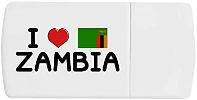 Кутия за хапчета Azeeda I Love Zambia с разделител за таблетки (PI00018626)