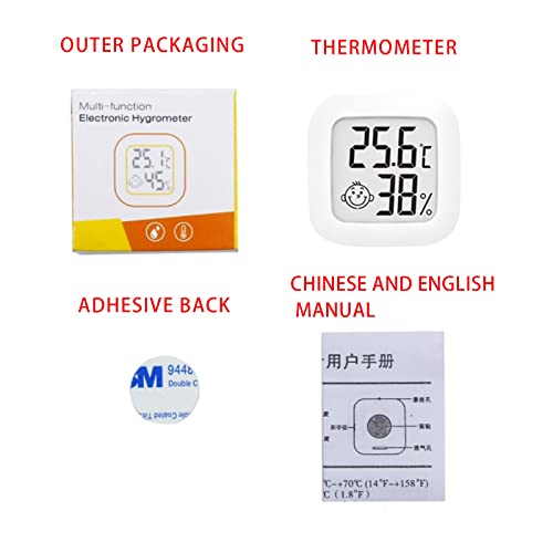 Мини-Термометър за стая, Дигитален Влагомер-Термометър за стая, Битова точност ръководят Сензор за Температура и Влажност