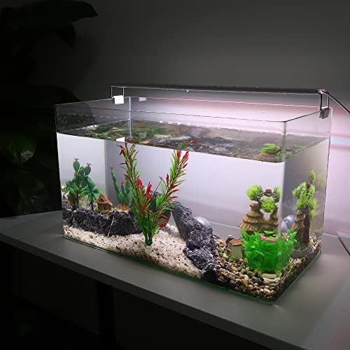 VOCOSTE, 1 бр., аквариум пластмасови растения, изкуствено водно растение за декор на аквариум, червен