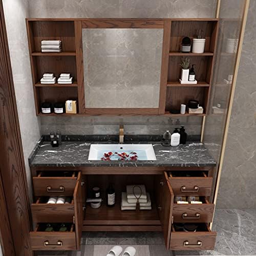 Комплект Мебели за баня от 3 теми, Органайзер за съхранение на Пода Шкаф под мивка, монтиран на стената Фармацевтичен шкафче