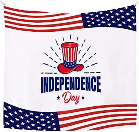 ihtha Американски Флаг Патриотичен Фотофон Плат Декор за Парти в чест на Деня на Независимостта на Декорации за Бира парти за Мъже (A, Един