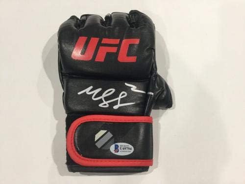 Хамзат Чимаев БОРЗ Подписа Ръкавицата на UFC с Автограф на БЕКЕТ БАС COA bi - Ръкавици MLB с Автограф
