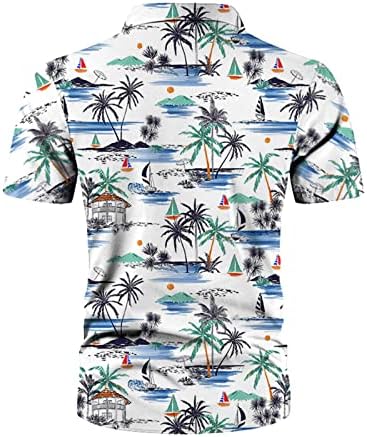 BEUU 2022 Нови Мъжки Ризи, Летни Върховете на Копчета с Къс Ръкав и Графичен Принтом, Свободно Cut, Ежедневни Плажната Хавайска