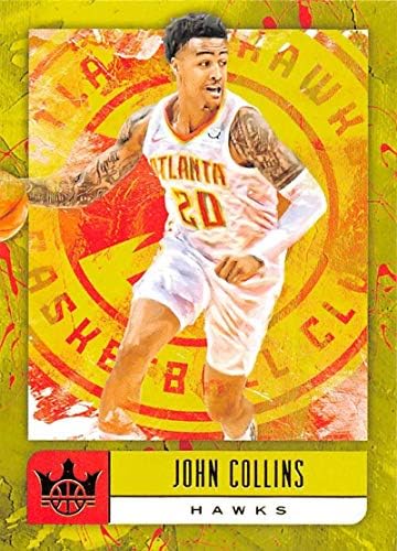 2018-19 Корт Кингс Интернешънъл Баскетбол 3 Джон Колинс Атланта Хоукс Официален силен вятър Ексклузивната Търговска картичка