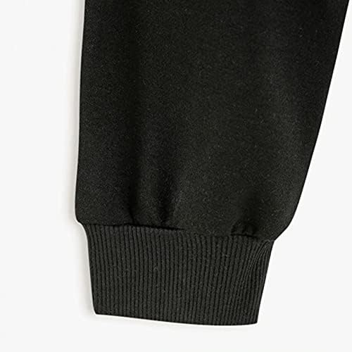 WYTong, дамски блузи, топове, пуловер с принтом тай-боя с дълъг ръкав и завязками, ежедневни свитшоты в стил мозайка (черно-B,