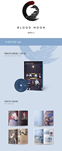 ONEUS Blood Moon 6-аз театрална версия на мини албума на CD + 136p Книга + 1p Голяма фотокарточка + 2p фотокарточка + Комплект