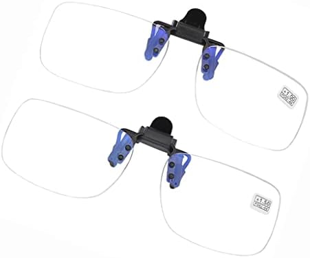 WENLII -Леки Очила за четене с клипсой, Откидывающиеся нагоре и надолу, Без Увеличително стъкло, лесно и удобно в переноске,