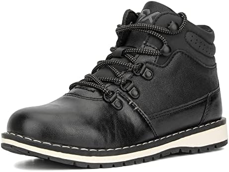 X-RAY/Модни мъжки обувки, Класически Армейските обувки Chukka от изкуствена кожа с високо берцем дантела, с отворени пръсти на платформа