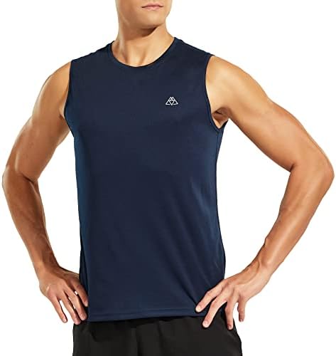 Haimont Мъжки Спортни Ризи Без Ръкави, Dry Fit, Плажна Риза За плуване, Влагоотводящая Мускулна Тениска изработени от рециклиран Полиестер