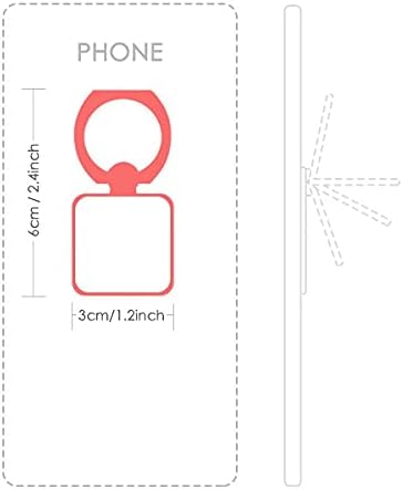 Цвете l Илюстрации Квадратно Пръстен За Мобилен Телефон Поставка Притежателя Скоба Универсална Подкрепа за Подарък