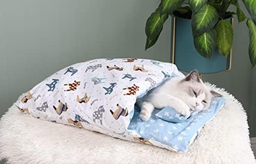 Спален чувал NA Cat ' s nest котките могат да бъдат демонтирани и изпират. Котешки одеяло може да согревать през зимата. Гнездо
