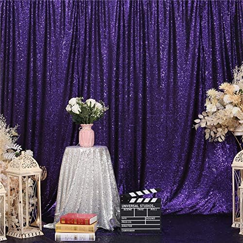 Вечната Красота Purple Лъскав Сватбен Фон Снимка Фон Завеса За Парти, на 10 метра X 10 метра