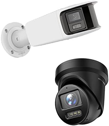 DS-2CD2387G2-LSU/SL Black HIK 8-Мегапикселова IP камера 4K Цветна камера VU PoE с стробоскопом и звуков предупредителен Комплект турельных