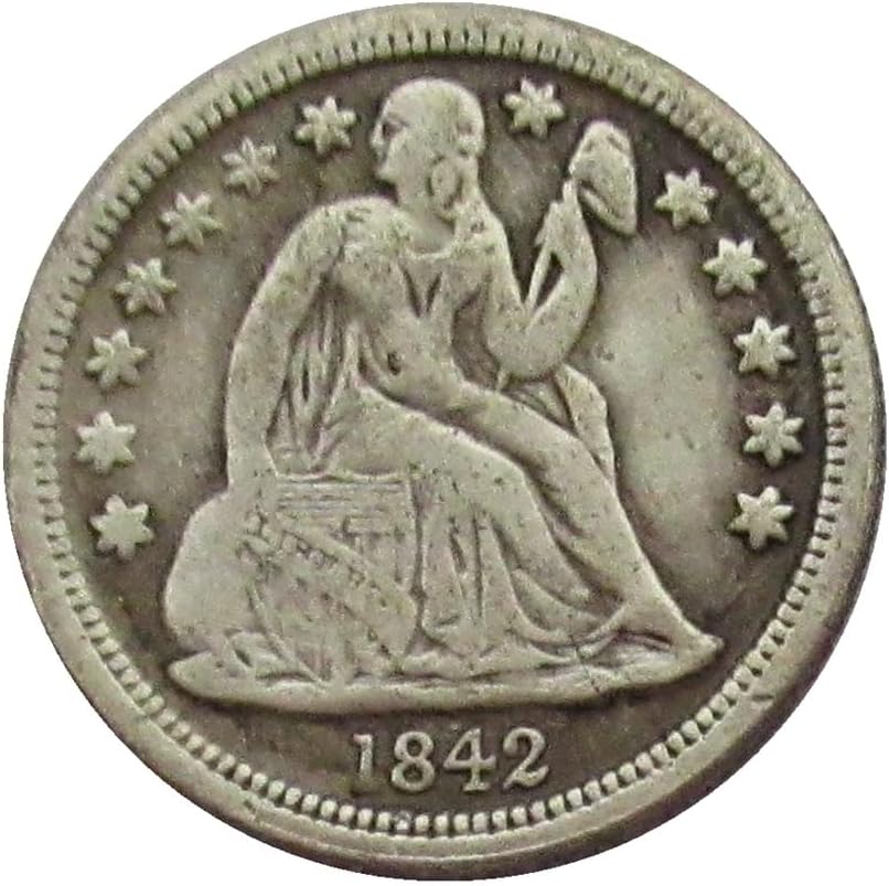 Американски Флаг 10 Цента 1842 Г., сребърно покритие Копие на Възпоменателни монети
