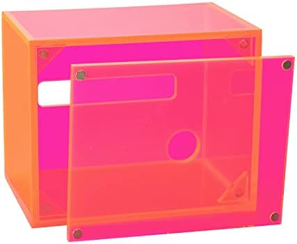 Капак кутии за Салфетки GITSEE, Правоъгълна Акрилна Цветен Прозрачен Органайзер за Салфетки за лице, Диспенсер с Магнитно Дъно, Държач за