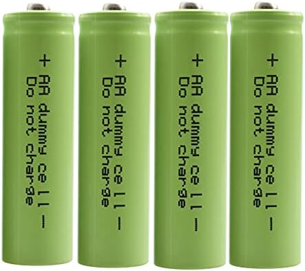 funkawa ShockLi Dummy Фалшива Батерия тип АА, Добавъчни обвивка за монтаж на батерии тип АА (4 бр.)
