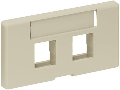 Предна панел за модулни мебели Leviton 49910-SW2 с 2 порта QuickPort, бял