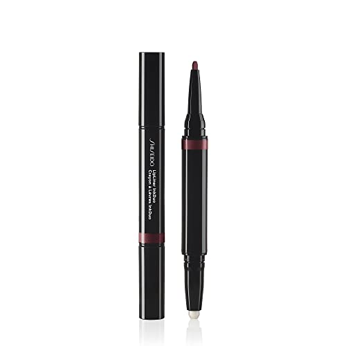 Shiseido LipLiner InkDuo (линия Prime +), Слива 11 -Тонален крем за устни за дълго 8-часово носене - Намалява видимостта на фините линии