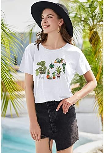 Растителната Тениска Дамски Гербология Растения Риза Учители Забавно Графична Тениска Ризи за Градинарство Подаръци Фен на Растенията