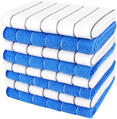 Кърпа за миене на съдове AIDEA от микрофибър-8PK, 12 x12, Супер Мека и Впитывающая, Универсална Кърпа за миене на съдове от микрофибър