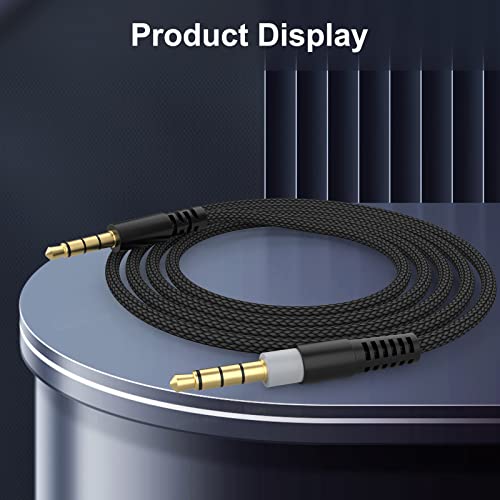 Преносимото аудио кабел Saipomor и микрофон за слушалки 3.5 мм AUX кабел, Съвместим с игрални слушалки Kingston Hyperx Cloud Алфа
