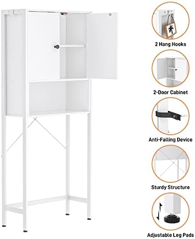 Шкафче за съхранение на Ecoprsio Над Тоалетна, срок на годност-Органайзер За Баня Над Тоалетна, Отделно Стоящи Тоалетни Стойка