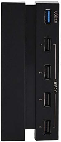 USB-хъб Bewinner за PS4, 5 пристанища /Многопортовый / Нисък профил / Лесна инсталация / Елегантен Хъб ABS-хъб за игралната конзола PS4