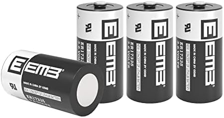 EEMB 4 бр ER17335 2 /3A Размер на 3.6 В Литиева батерия Li-socl₂ Неперезаряжаемая батерия 2100 mah, Сертифицирана от UL, за Еднократна