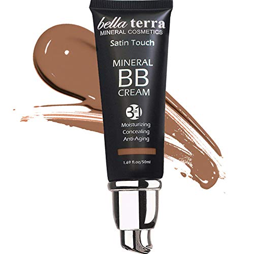 Bellaterra Cosmetics BB Cream Оцветени Хидратиращ крем, Минерална основа, Коректор, анти-Стареене, Естествена защита от слънцето, Всички нюанси