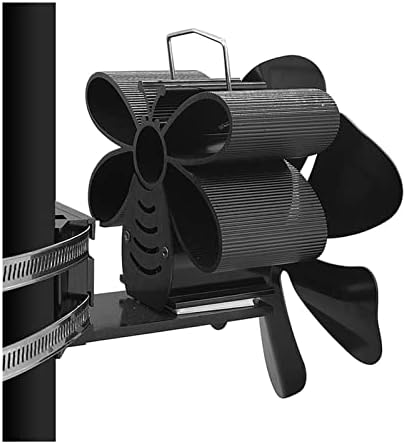 SYXYSM Висящ Черен Вентилатор 6 С топлинна захранването Вентилатор за печката Дървена Дърво Горелка на Еко-Тих Вентилатор За дома Ефективно