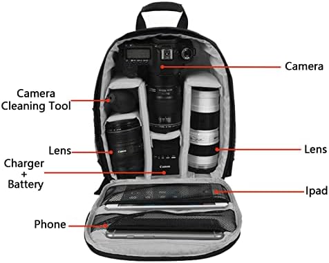 Раница за фотоапарати Lizbin, Професионална чанта за фотоапарат, за DSLR/SLR Беззеркальной фотоапарат, Калъф-раница за Фотографиране,