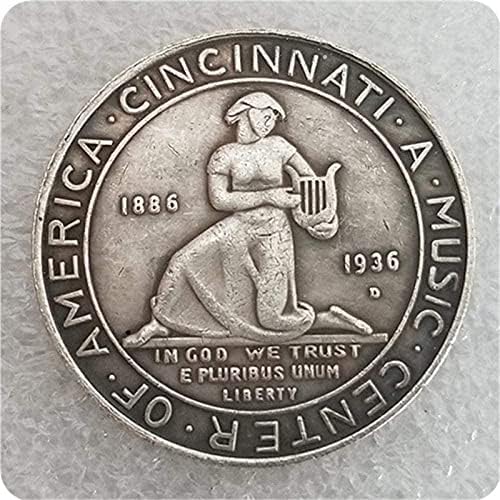 Старинни Занаяти Американски Полдоллара D: CINC Сребърен Долар Възпоменателна Монета Събиране на монети