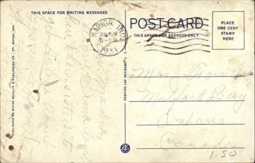 Национален санаториум Марион, Марион, щата Индиана, НА Оригинални Старинни пощенска картичка 1931 г.