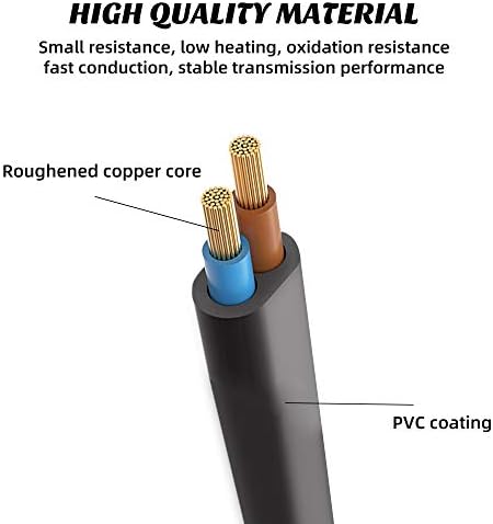 Кабел захранващия кабел за променлив ток Xahpower с 2 шипа, съвместим с игрова конзола Xbox One S/Xbox One X/Xbox Series X/S, за Sony