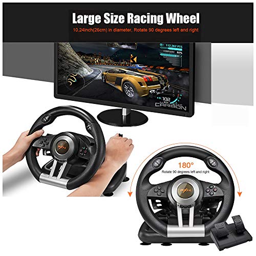 PXN V3II PC Racing Wheel, USB Кола Гоночное Игралното волан с Педали за Windows PC /PS3/PS4/ Xbox One/Nintendo Switch