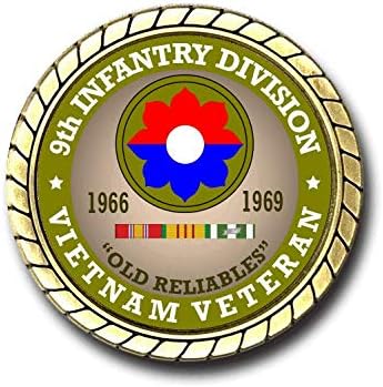 Монета на повикване на ветераните от 9-та пехотна дивизия на Виетнам - Официално лицензирани