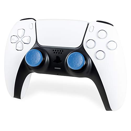 KontrolFreek Alpha за PlayStation 4 (PS4) и PlayStation 5 (PS5) | висока производителност джойстици | 2 Ниски вдлъбнати | Сини