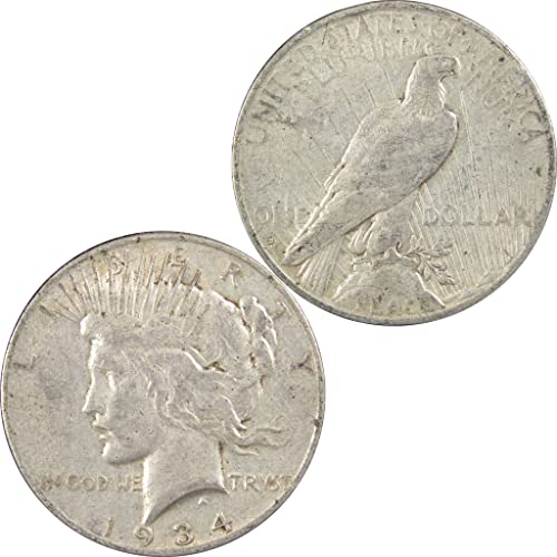 Доларът света 1934 г. F Fine 90% От Сребърни монети на САЩ Артикул: IPC7440