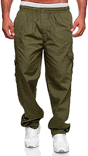 Бързо съхне мъжки панталони участък гащеризон дантела мулти джоба ежедневни туристически панталони от памук, твила с джобове