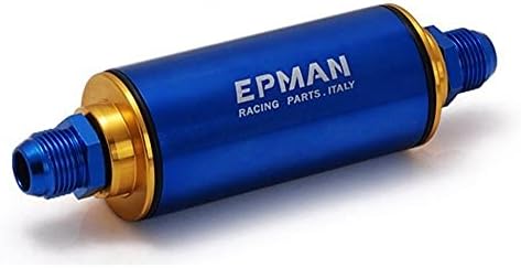 Epman -Алуминиев Горивния филтър от висок разхода на AN10 със 100-микронным елемент Стомана SS Universal High Pressure Performance TR-OF10
