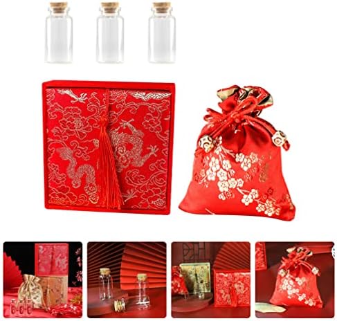 Cabilock 1 Комплект Шишета Lanugo Скоростна Lanugo Подарък Кутия Чанти Дантела Прозорци 2022 Китайското Коледна Украса Кутия За Млечни