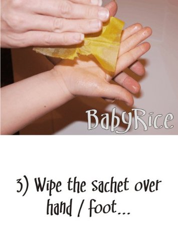 BabyRice Нов Комплект за отпечатъци от детски ръце, Кърпа, без мастило, с рамка за дисплея с ефект Бук, Черно планина за деца
