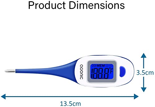 Дигитален Термометър, Точен Инструмент За Измерване на температурата на Бързо Четене, LCD дисплей, Проверка на Температурата, Водоустойчив,