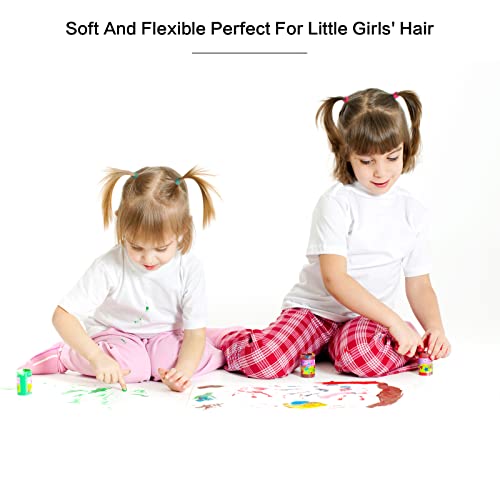 SYGY 200 бр., Детски гумени ленти за коса за момичета, Ластикът за коса за деца с Дебелина 3 мм, Малки гумени ленти За Коса,