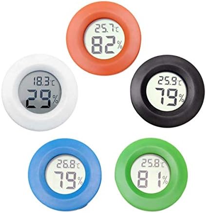 Цифров кръг Термометър DEALPEAK, Електронен Влагомер, Измерване на температура и Влажност на въздуха, Мини Тестер за кутии за домашни любимци