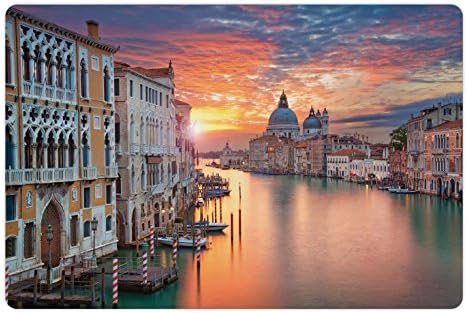 Foldout Европейския подложка за домашни за храна и вода, Канале гранде във Венеция, Хоризонт, Европейски град, Международната