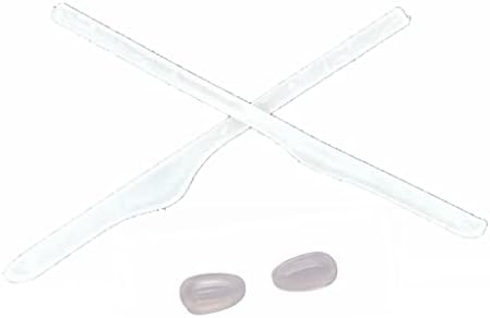 Комплект сменяеми ушни чорапи Caulo и носа накладки, съвместими със стъклени оправами за очила Oakley Keel Tech OX3122 (само черните